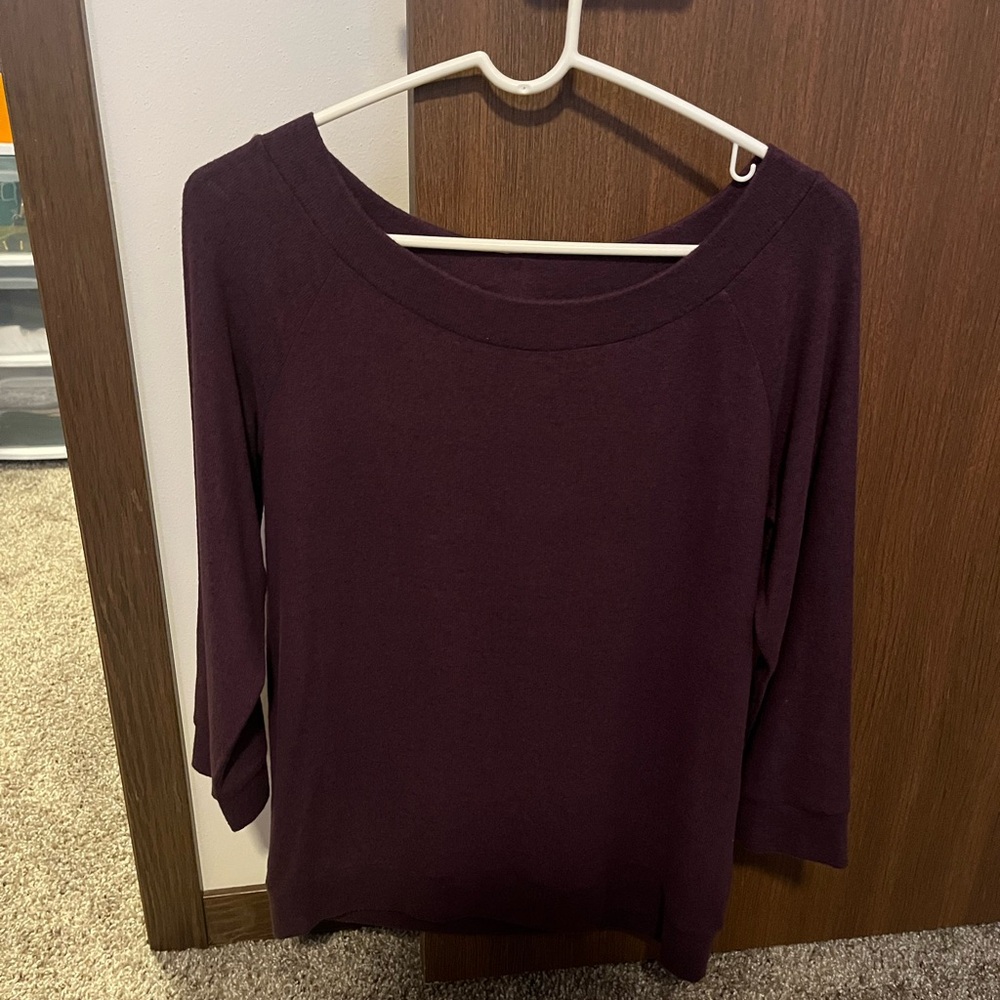 Purple 3/4 Sleeve Top